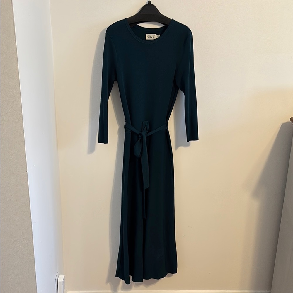 Eliza J Green Long Sleeve Sheath Dress